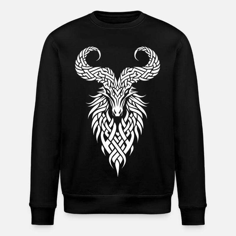 Illustration des keltischen Symbols - Stanley/Stella Unisex Bio-Sweatshirt ROLLER - Schwarz