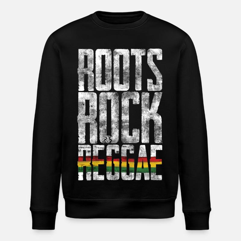 Roots Rock Reggae Flag - Stanley/Stella Unisex Bio-Sweatshirt ROLLER - Schwarz
