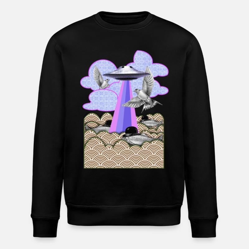 Flamingo - Sweat bio ROLLER Stanley/Stella Unisexe - noir