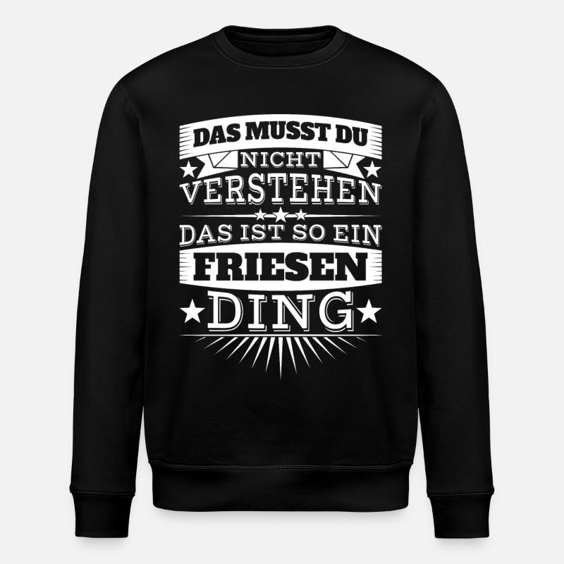 Friesen-Ding - Stanley/Stella Unisex Bio-Sweatshirt ROLLER - Schwarz
