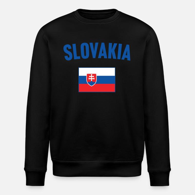Drapeau de la Slovaquie - Sweat bio ROLLER Stanley/Stella Unisexe - noir