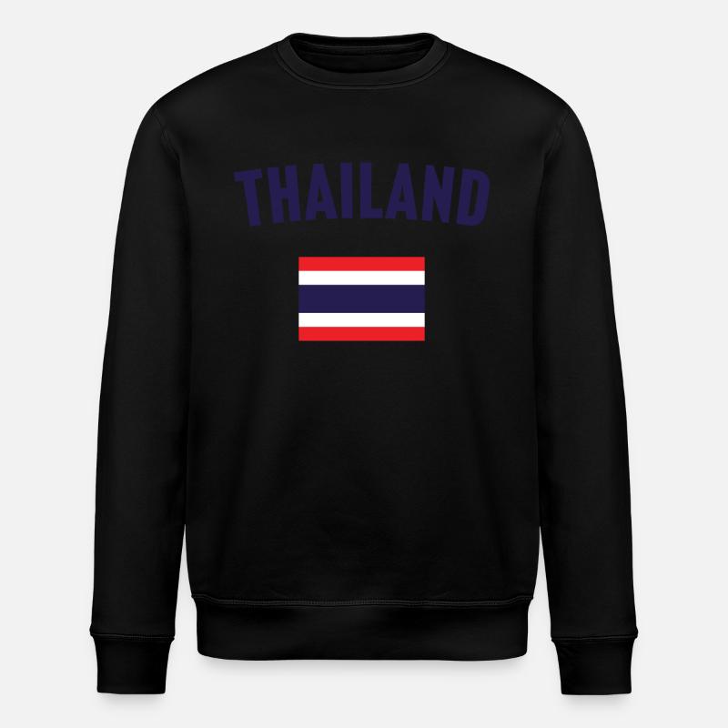 Drapeau de la Thaïlande - Sweat bio ROLLER Stanley/Stella Unisexe - noir