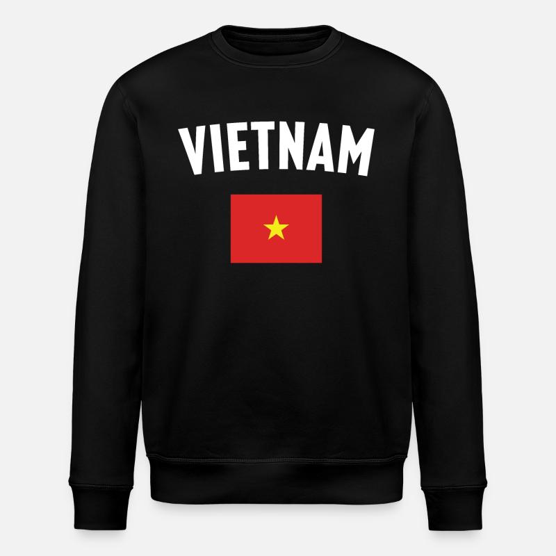 Drapeau du Vietnam - Sweat bio ROLLER Stanley/Stella Unisexe - noir