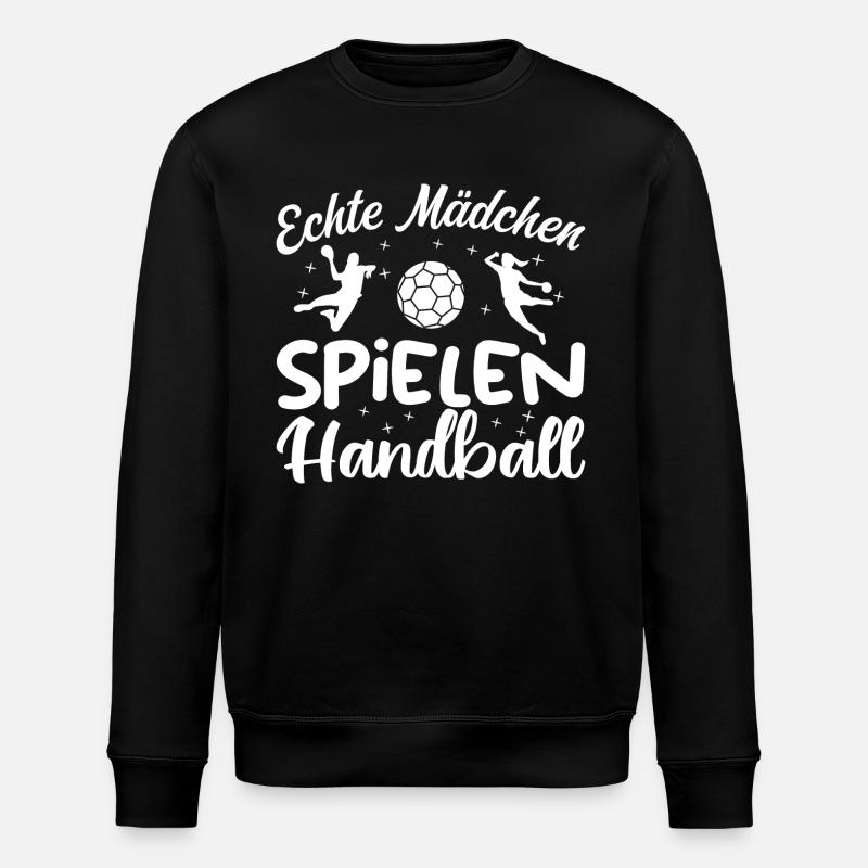 Echte Mädchen spielen Handball - Sweat bio ROLLER Stanley/Stella Unisexe - noir