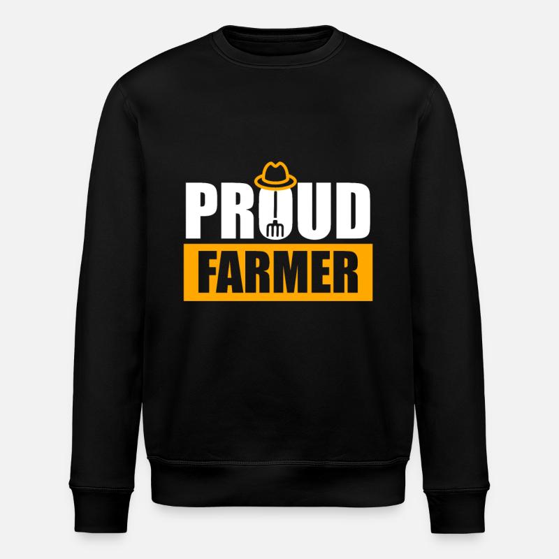 Proud farmer - Stolzer Bauer - Stanley/Stella Unisex Bio-Sweatshirt ROLLER - Schwarz