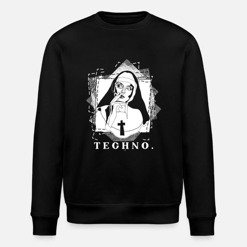 Techno Religion - Stanley/Stella Unisex Bio-Sweatshirt ROLLER - Schwarz