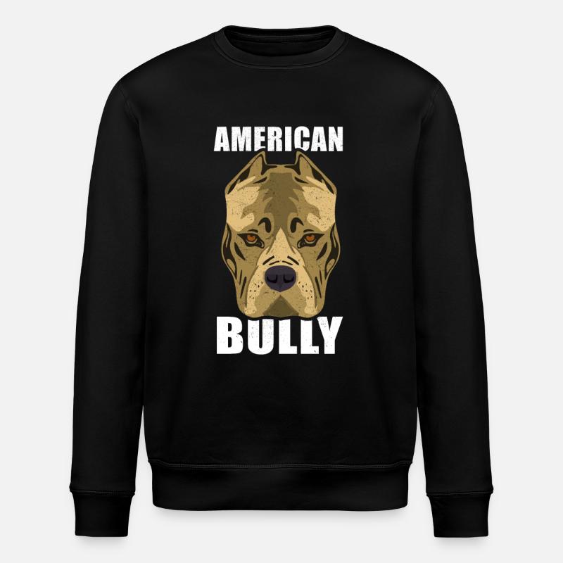 American Bully Hundrasse - Stanley/Stella Unisex Bio-Sweatshirt ROLLER - Schwarz