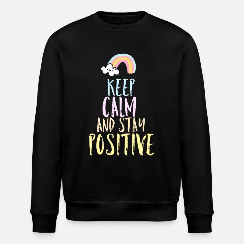 Dire positif - Sweat bio ROLLER Stanley/Stella Unisexe - noir