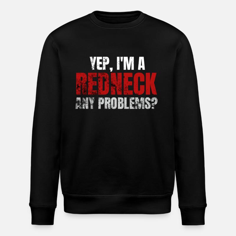Redneck Sprüche - Stanley/Stella Unisex Bio-Sweatshirt ROLLER - Schwarz