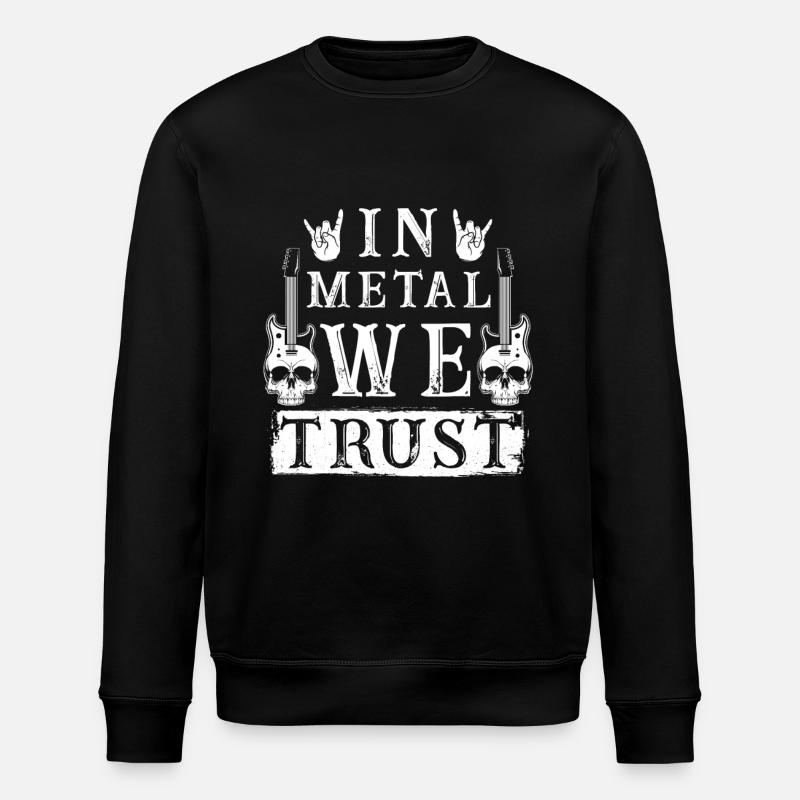 In Metal we trust - Stanley/Stella ROLLER Unisex Organic Sweatshirt - black