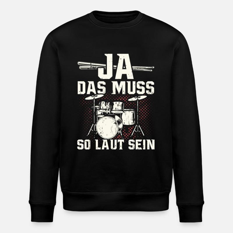 Tambours batteur batteur cadeau tambours - Sweat bio ROLLER Stanley/Stella Unisexe - noir