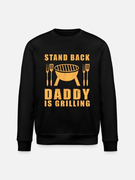 Grilling BBQ Grill Party Griller Far Gavegrill - Stanley/Stella økologisk unisex-sweatshirt ROLLER - sort