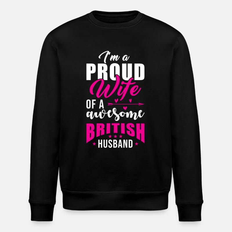 Englischer Ehemann England Ehemann - Stanley/Stella Unisex Bio-Sweatshirt ROLLER - Schwarz