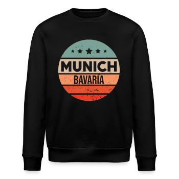 Munich - Stanley/Stella ROLLER Unisex Organic Sweatshirt - black - Front - Nik (191cm)