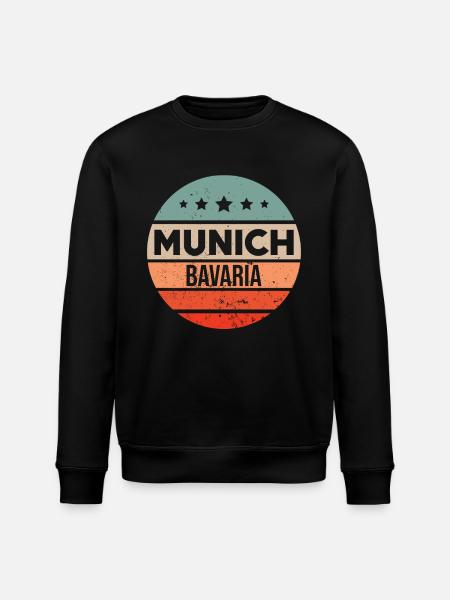 Munich - Stanley/Stella ROLLER Unisex Organic Sweatshirt - black