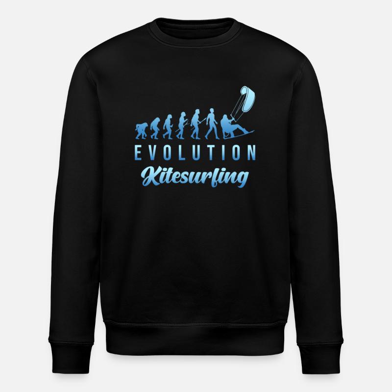 Kitesurf Evolution - Sweat bio ROLLER Stanley/Stella Unisexe - noir