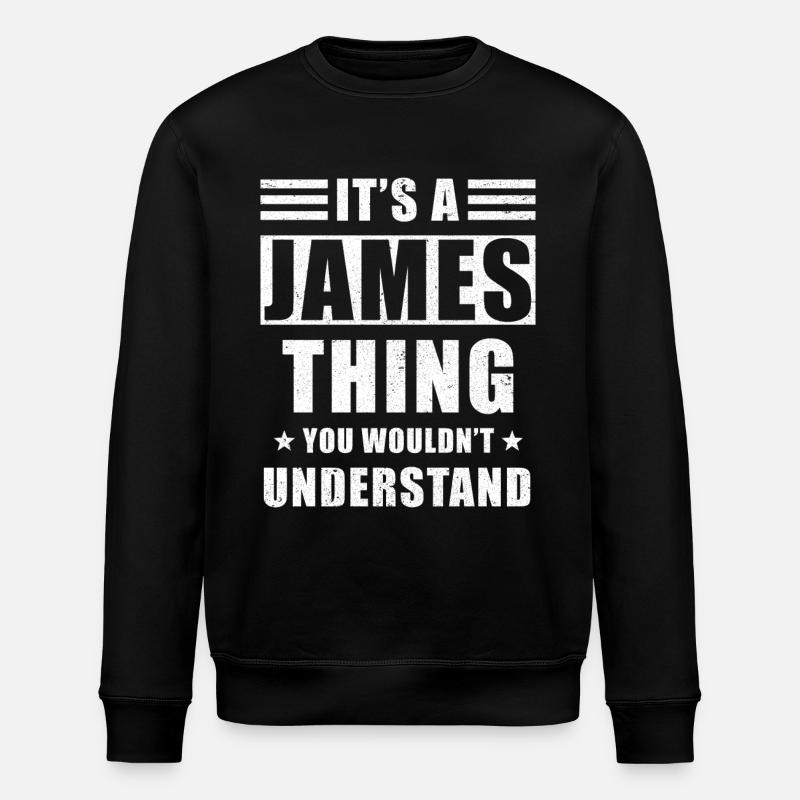 James Geschenk - Stanley/Stella Unisex Bio-Sweatshirt ROLLER - Schwarz
