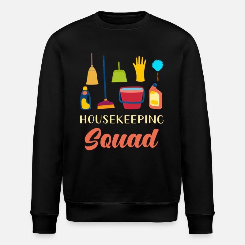 Housekeeping Squad - Stanley/Stella ROLLER Unisex Organic Sweatshirt - black