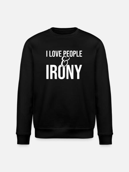 I hate people - Stanley/Stella ROLLER Unisex Organic Sweatshirt - black