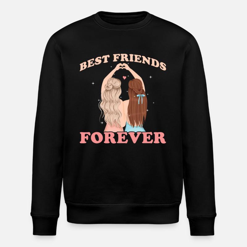 Best Friends forever - Stanley/Stella ROLLER Unisex Organic Sweatshirt - black