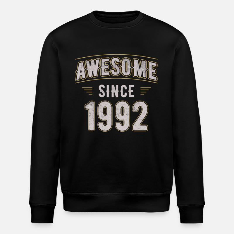 Awsome since 1992 Naissance - Sweat bio ROLLER Stanley/Stella Unisexe - noir