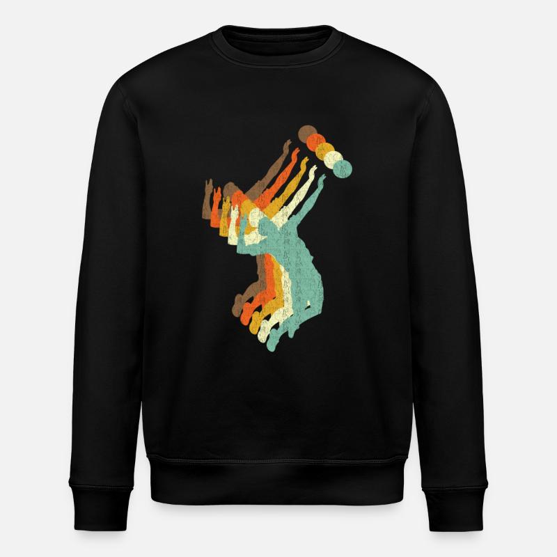 Volley-ball rétro style - Sweat bio ROLLER Stanley/Stella Unisexe - noir