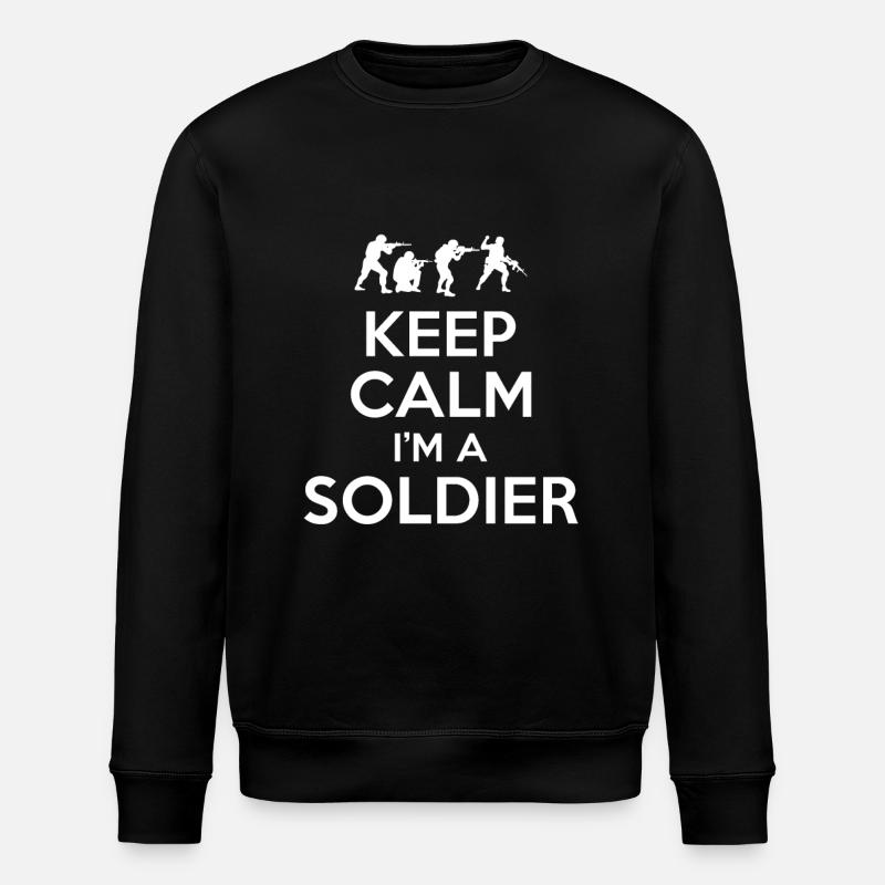 Soldat Geschenk - Stanley/Stella Unisex Bio-Sweatshirt ROLLER - Schwarz