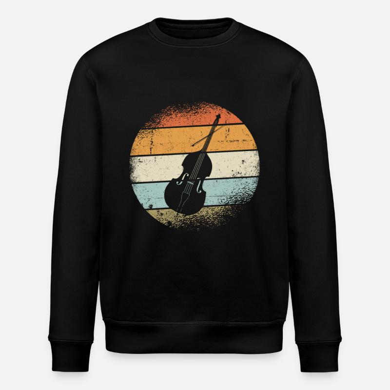 Kontrabass - Stanley/Stella Unisex Bio-Sweatshirt ROLLER - Schwarz