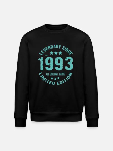 1993 Anniversaire - Sweat bio ROLLER Stanley/Stella Unisexe - noir