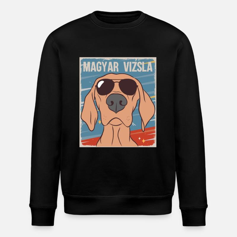Magyar Vizsla chien cadeau - Sweat bio ROLLER Stanley/Stella Unisexe - noir