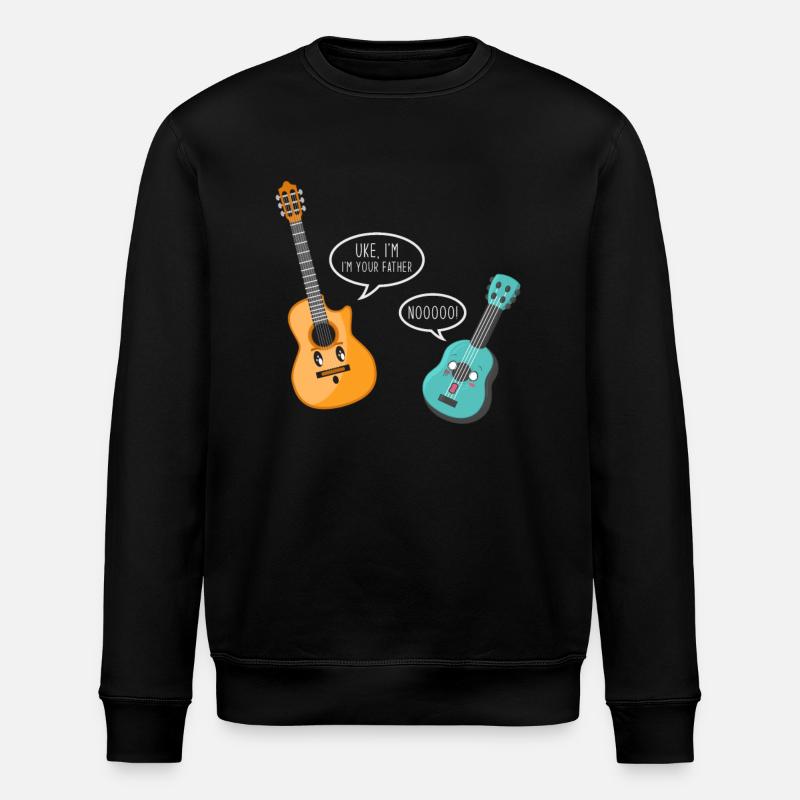 Guitare ukulélé père - Sweat bio ROLLER Stanley/Stella Unisexe - noir
