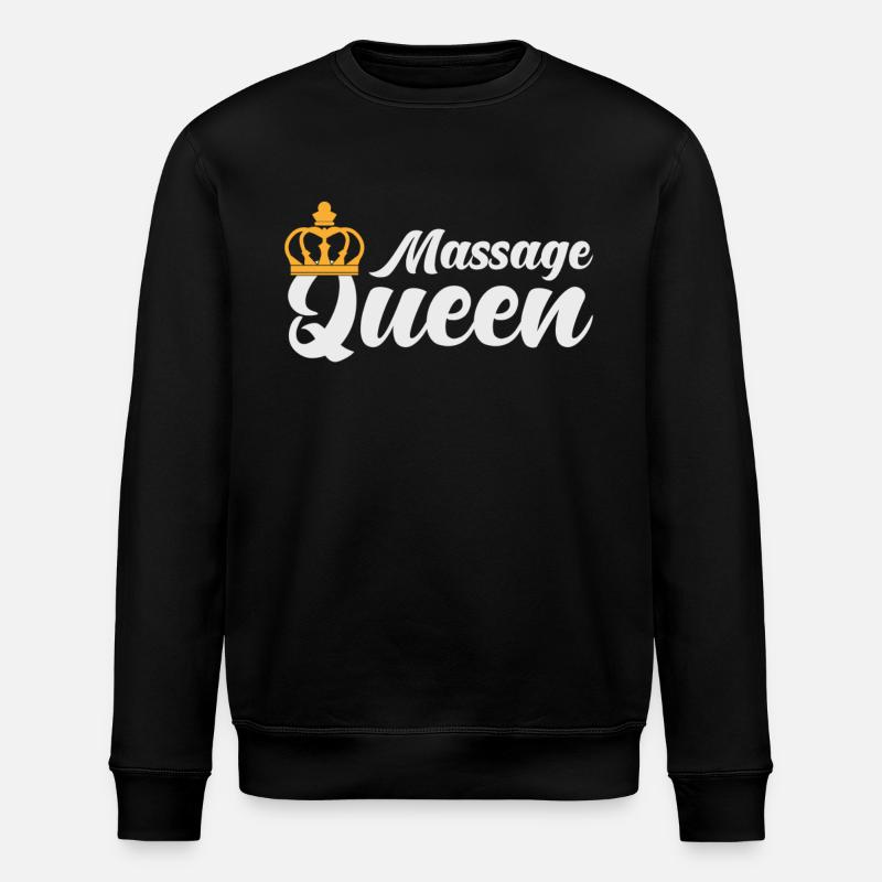 Massage Masseuse Gift - Stanley/Stella ROLLER Unisex Organic Sweatshirt - black