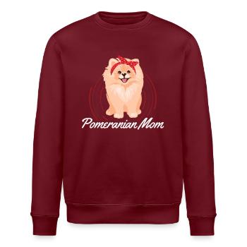 Zwergspitz Poméranien Maman Chien Maîtresse Cadeau - Sweat bio ROLLER Stanley/Stella Unisexe - bordeaux - Devant - Nik (191cm)