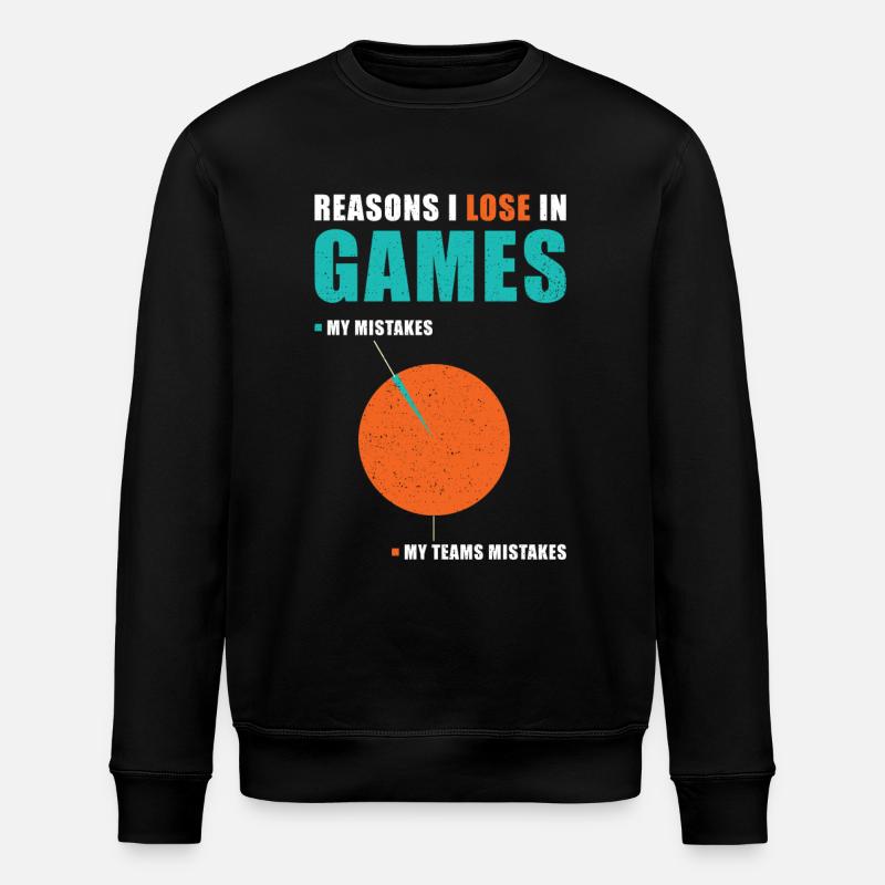Gamer funny saying - Stanley/Stella ROLLER Unisex Organic Sweatshirt - black