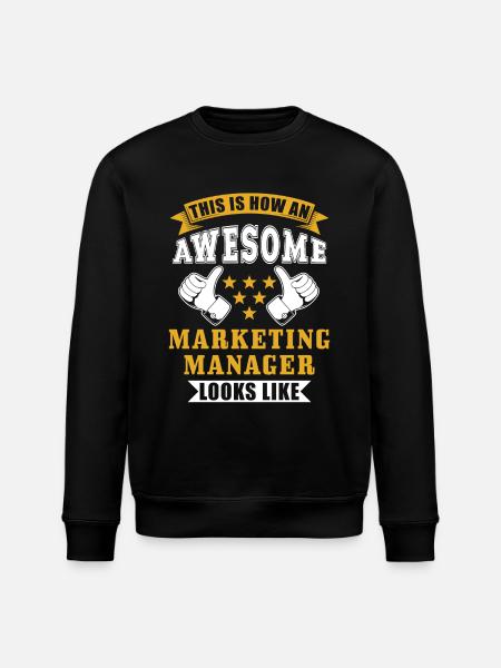 Marketing Manager Gift - Stanley/Stella ROLLER Unisex Organic Sweatshirt - black