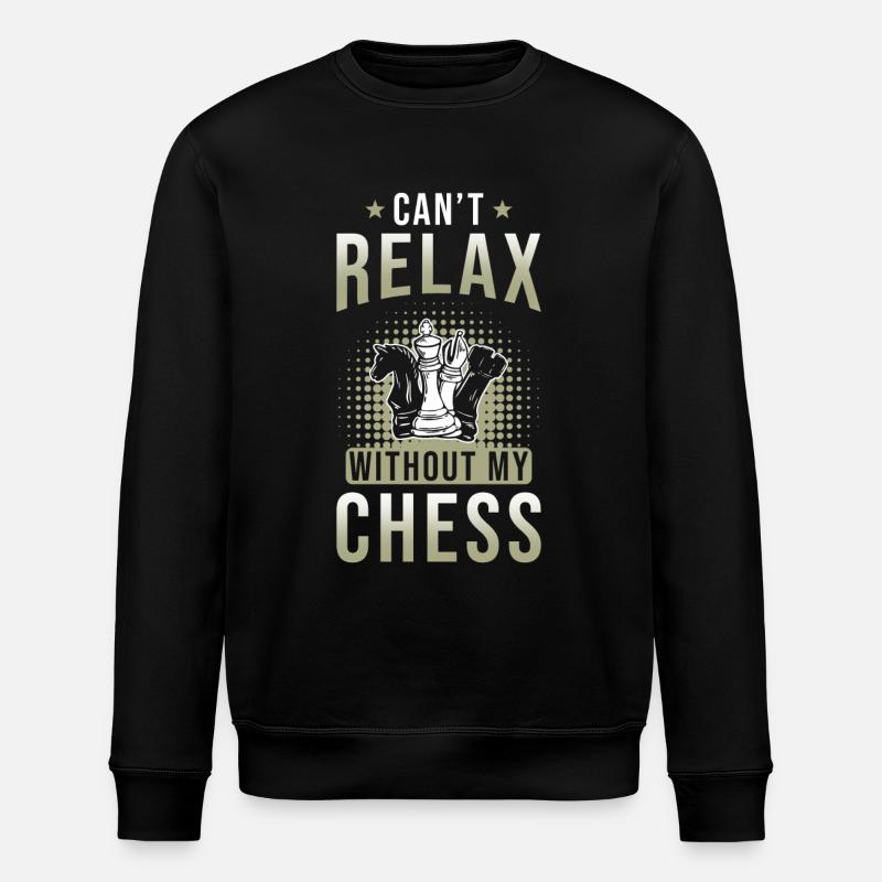 Chess Gift - Stanley/Stella ROLLER Unisex Organic Sweatshirt - black