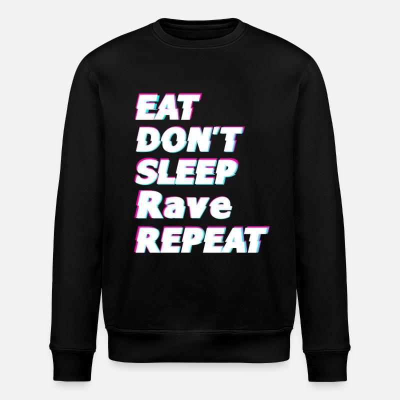 Raver Geschenkidee - Stanley/Stella Unisex Bio-Sweatshirt ROLLER - Schwarz