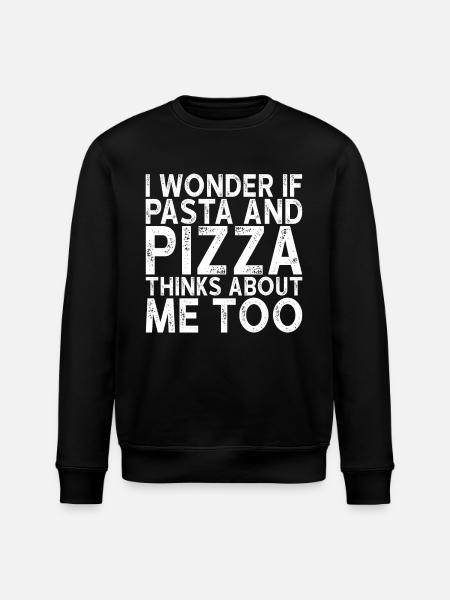Pizza und Pasta - Stanley/Stella Unisex Bio-Sweatshirt ROLLER - Schwarz