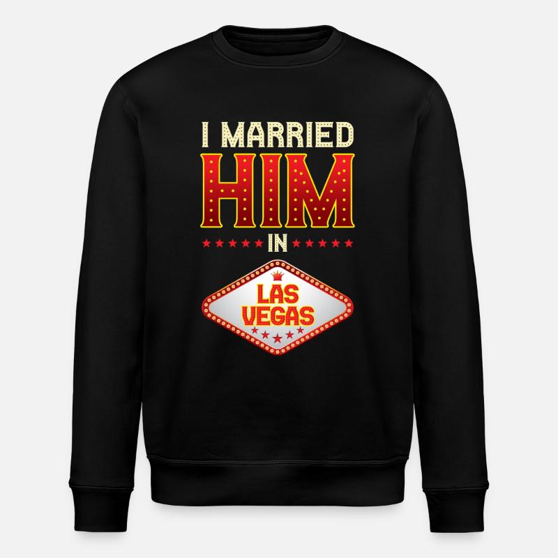 Las Vegas Hochzeit - Stanley/Stella Unisex Bio-Sweatshirt ROLLER - Schwarz