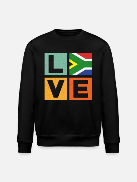 South Africa Love - Stanley/Stella ROLLER Unisex Organic Sweatshirt - black