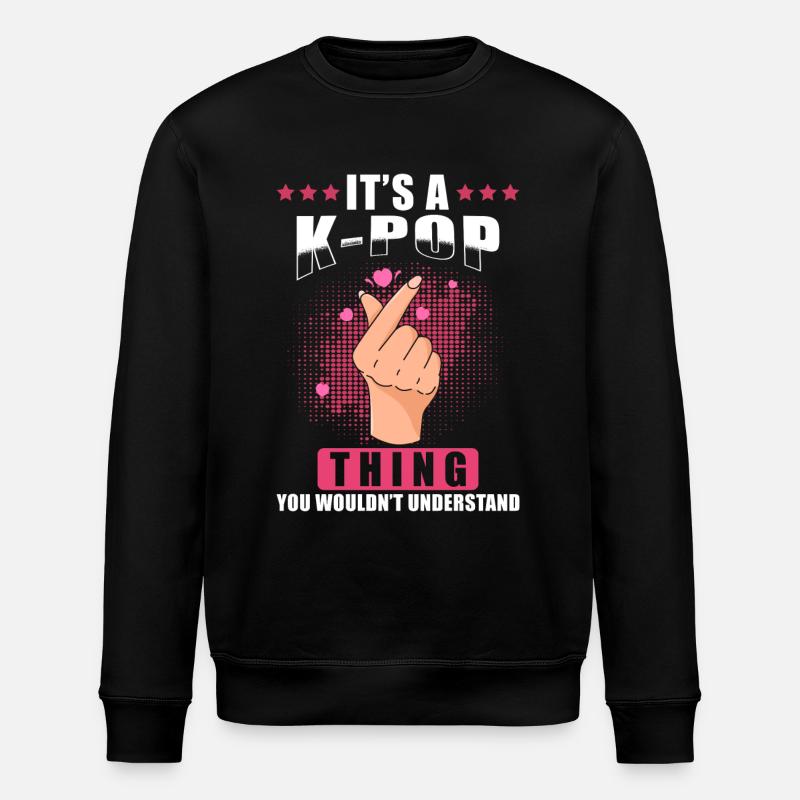 Kpop - Stanley/Stella ROLLER Unisex Organic Sweatshirt - black