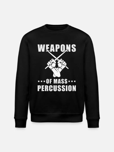 Drummer Drummer Gift - Stanley/Stella ROLLER Unisex Organic Sweatshirt - black