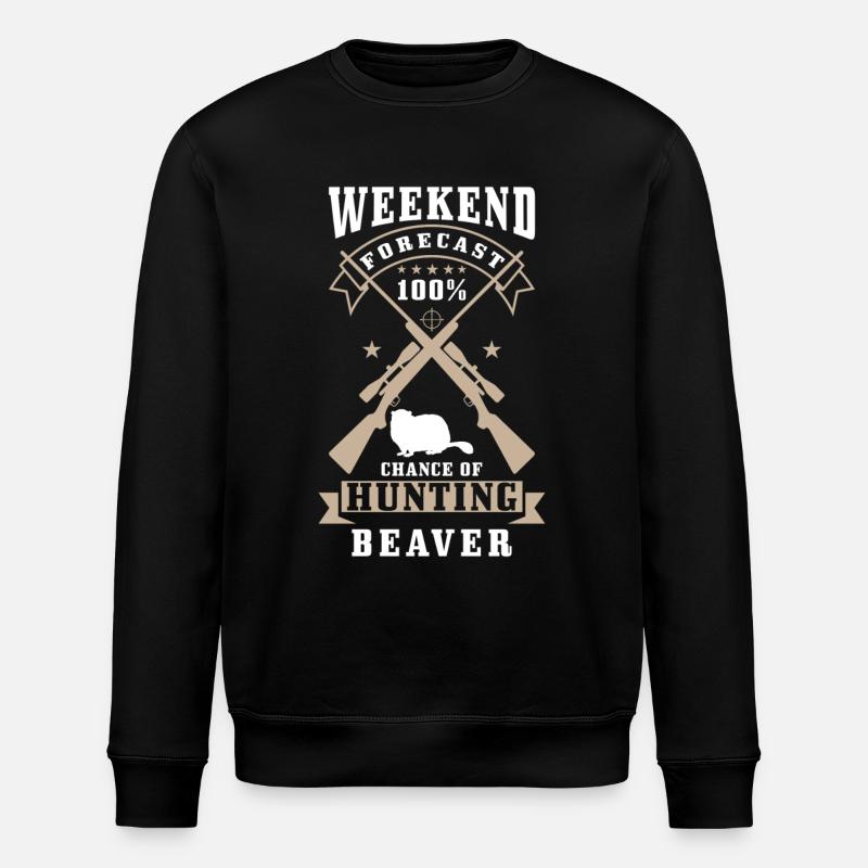 Bieber Jäger disant - Sweat bio ROLLER Stanley/Stella Unisexe - noir