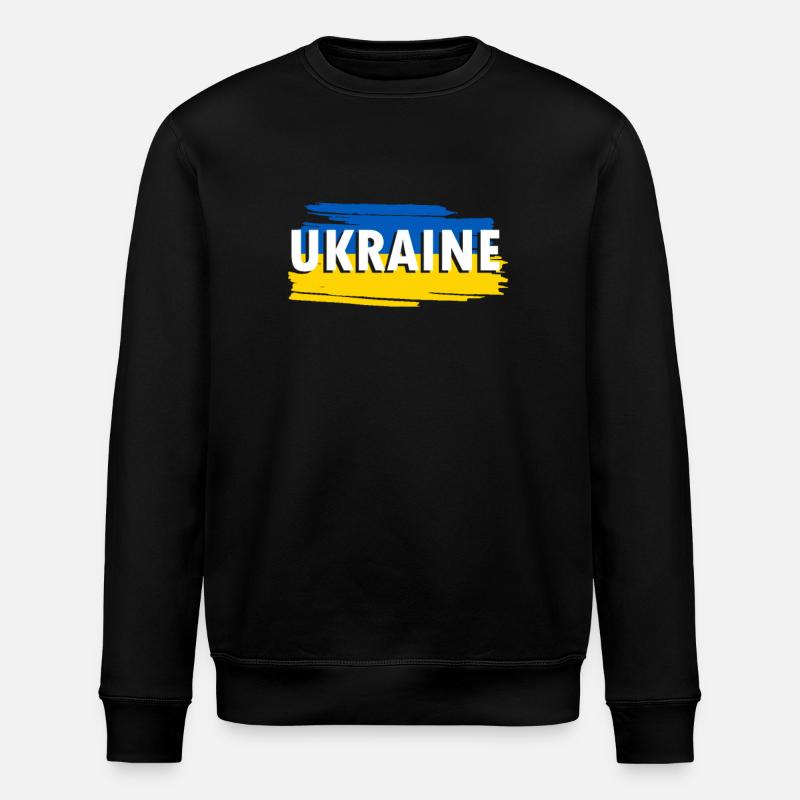 Ukraine Flagge - Stanley/Stella Unisex Bio-Sweatshirt ROLLER - Schwarz