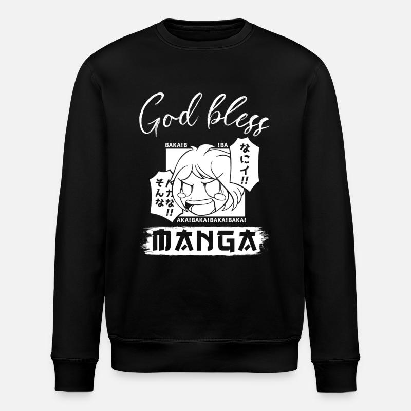 Manga Gift - Stanley/Stella ROLLER Unisex Organic Sweatshirt - black