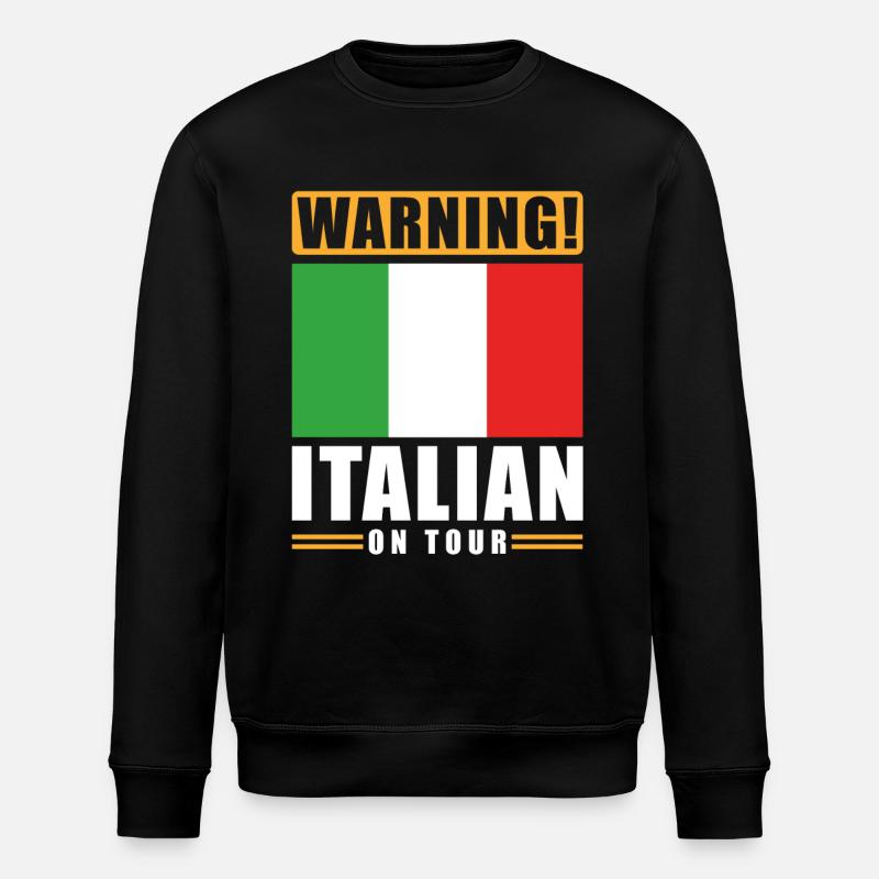 Avertissement Italien en tournée - Sweat bio ROLLER Stanley/Stella Unisexe - noir
