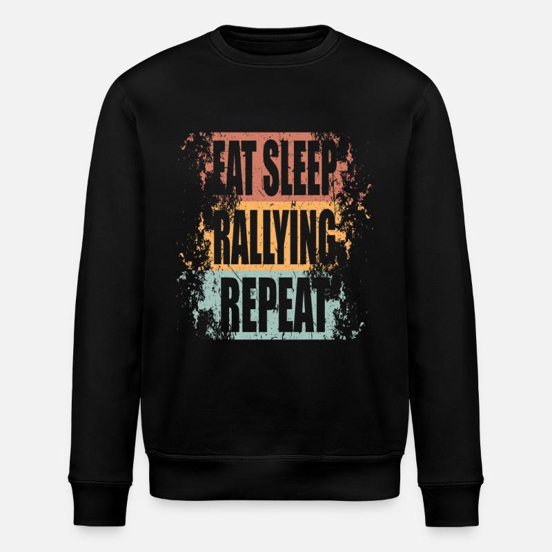 Rallye Manger Dormir Répéter - Sweat bio ROLLER Stanley/Stella Unisexe - noir