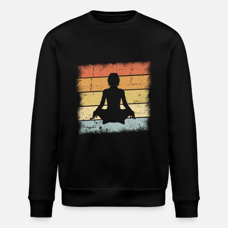 Yoga Namaste - Stanley/Stella Unisex Bio-Sweatshirt ROLLER - Schwarz