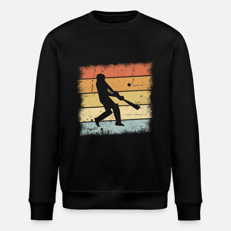 Cricket Retro - Stanley/Stella Unisex Bio-Sweatshirt ROLLER - Schwarz