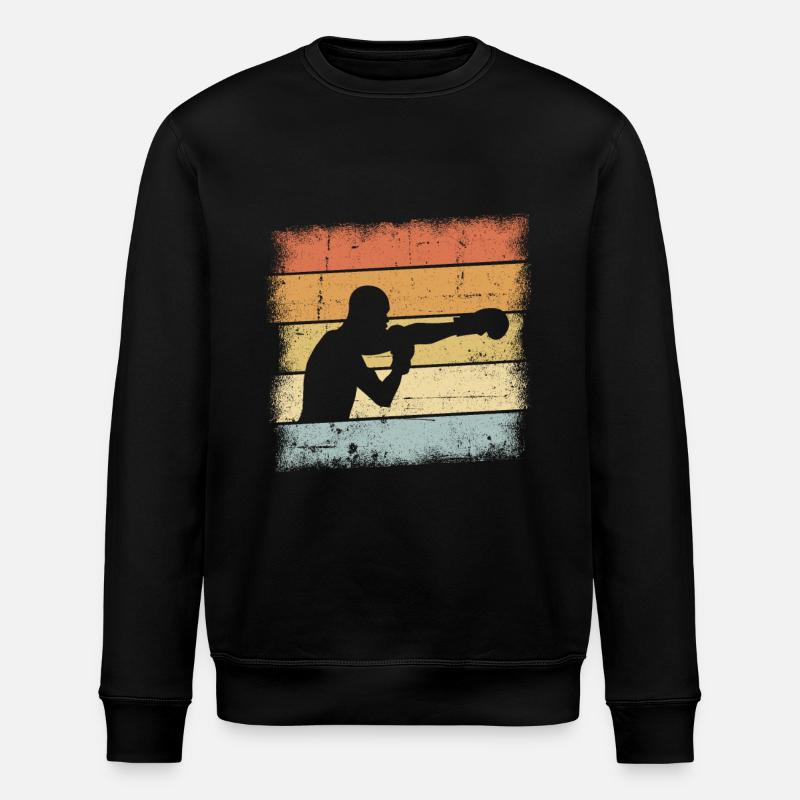 Boxer Retro - Stanley/Stella Unisex Bio-Sweatshirt ROLLER - Schwarz